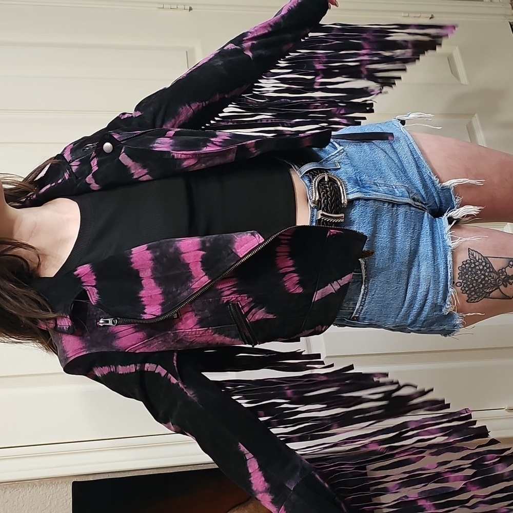 Topshop fringe jacket